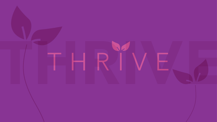 Image of the word thrive