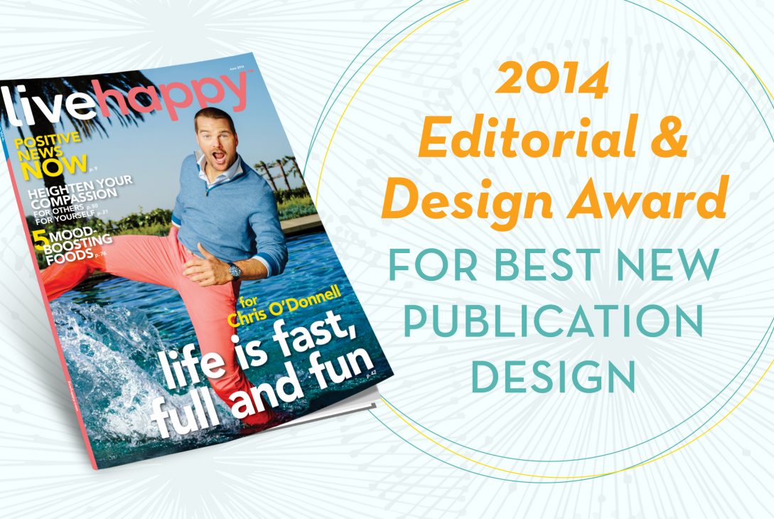Live Happy wins Best New Publication Design