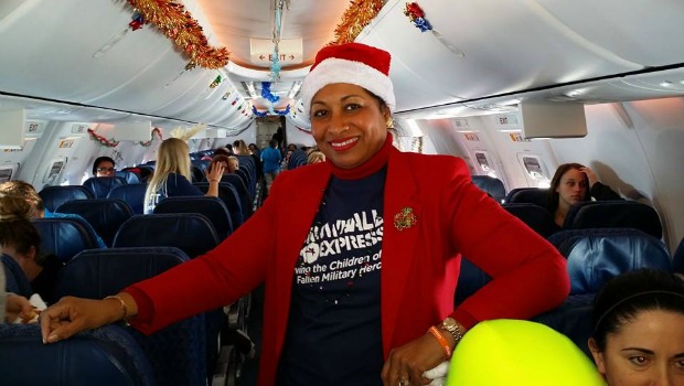 Flight attendant for the Snowball Express