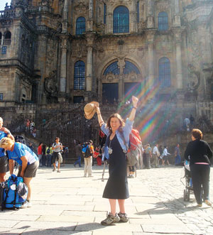 Suzie at the cathedral