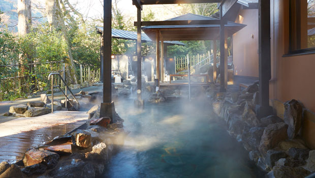 Japanese hot spring.