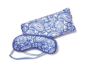 Eye mask and pillow