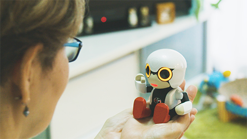 Kirobo Mini can fit in the palm of your hand.