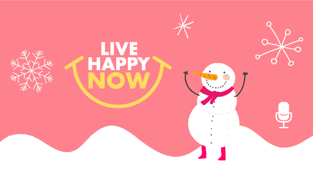 A happy snowman