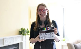 kersti bryan directing her first short film, Egg Party