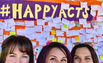 #HappyActs Happiness Wall.